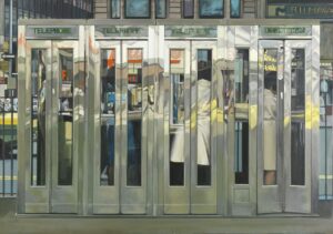 Richard Estes, Cabines téléphoniques, 1967.